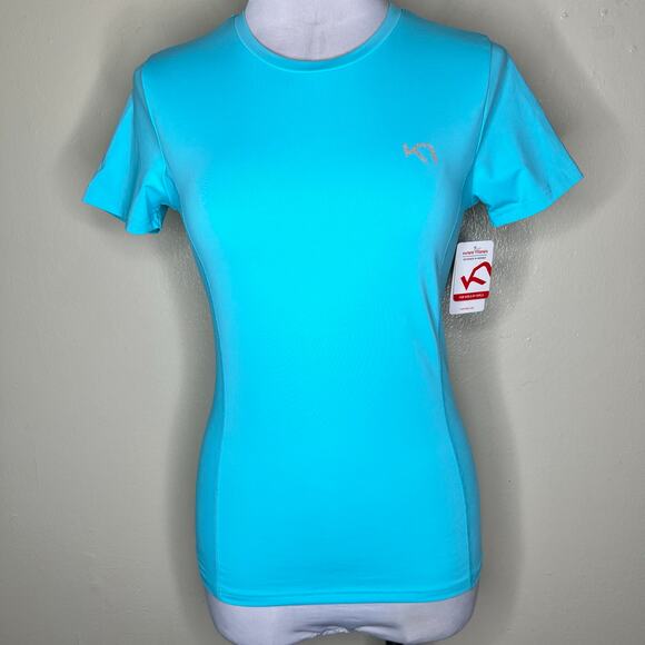 NWT Kari Traa Myrbla Tee SMALL Blue Training Running Hiking Athletic Workout Gym - Picture 1 of 10